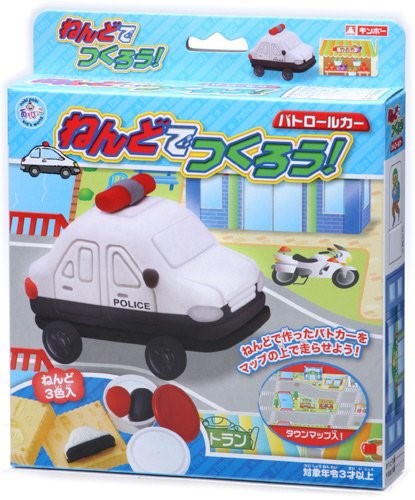 Hình ảnh của Bộ đồ chơi đất nặn bằng bột gạo "Mô hình xe cảnh sát" GINCHO
