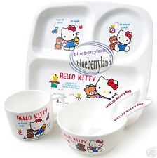 Hình ảnh của Bộ khay, bát, cốc thìa ăn dặm Hello Kitty