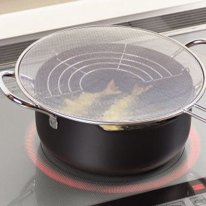 Miếng chắn dầu mỡ có tay cầm cao cấp Pearl (size 24-28cm)