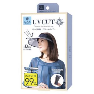 Mũ nửa đầu rộng vành Cool Max 99% UV Cut - UPF 50+ (vàng xanh chấm bi)