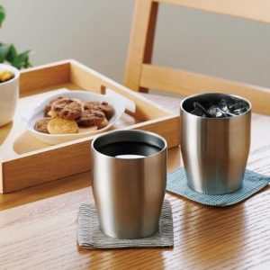 Cốc giữ nhiệt chân không 2 lớp inox 304 Kakusee (350ml dáng thấp)