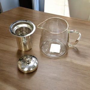 Ấm pha trà thủy tinh kèm lõi lọc inox Echo 650ml