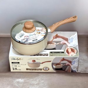 Quánh chống dính có nắp Ceramic Kakusee, size 18cm