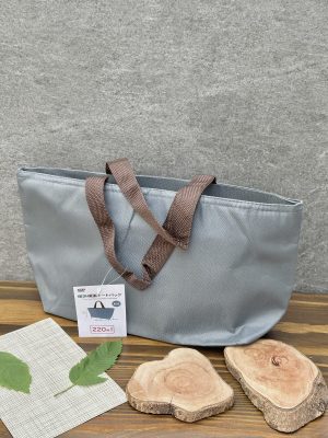 Túi đựng hộp cơm giữ nhiệt dáng ngang (màu xanh ghi)