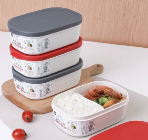 Hộp đựng thực phẩm 2 lớp, chia 2 ngăn Nakaya 650ml