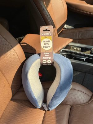 Gối đỡ cổ Memory Foam Comfy - màu xanh navy